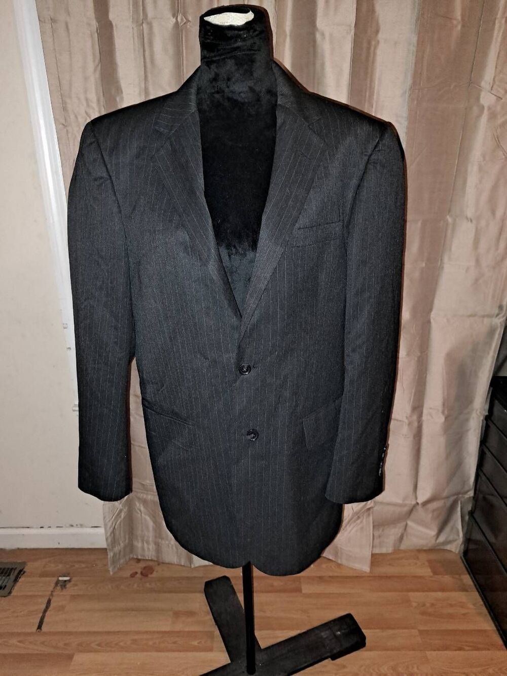 40L Van Heusen Suit Separates Grey Suit Jacket Sport Coat Office Formal Wear